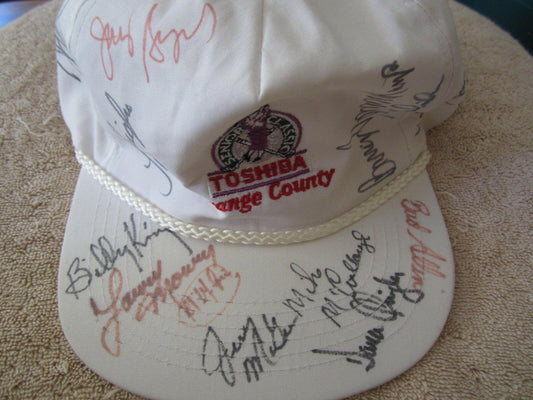 90s Toshiba Classic signed golf cap Gay Brewer Lee Elder - AutographsForSale.com