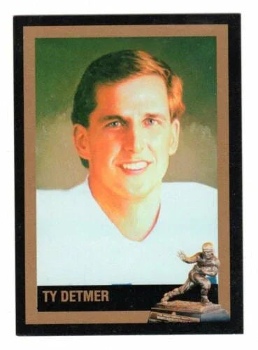 Ty Detmer BYU Cougars 1990 Heisman Trophy winner card - AutographsForSale.com