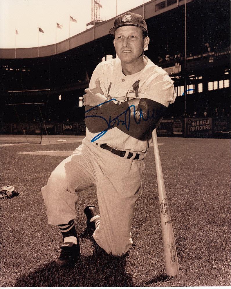 Stan Musial autographed St. Louis Cardinals 8x10 sepia photo - AutographsForSale.com