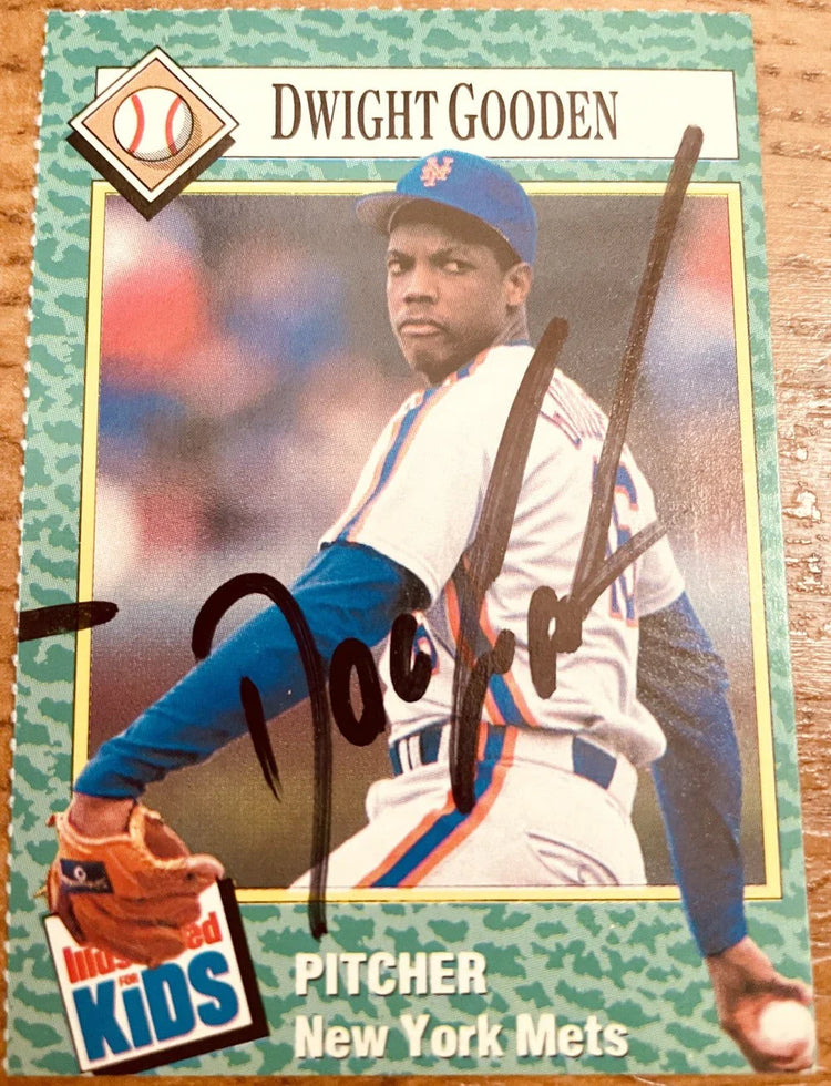 Dwight (Doc) Gooden autographed New York Mets 1990 Sports Illustrated for Kids card - AutographsForSale.com