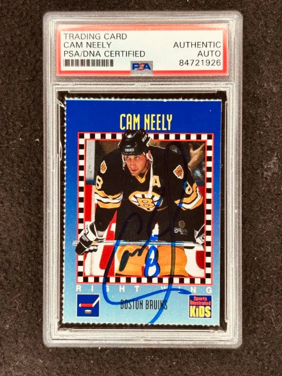 Cam Neely signed Boston Bruins 1994 SI for Kids card PSA/DNA - AutographsForSale.com