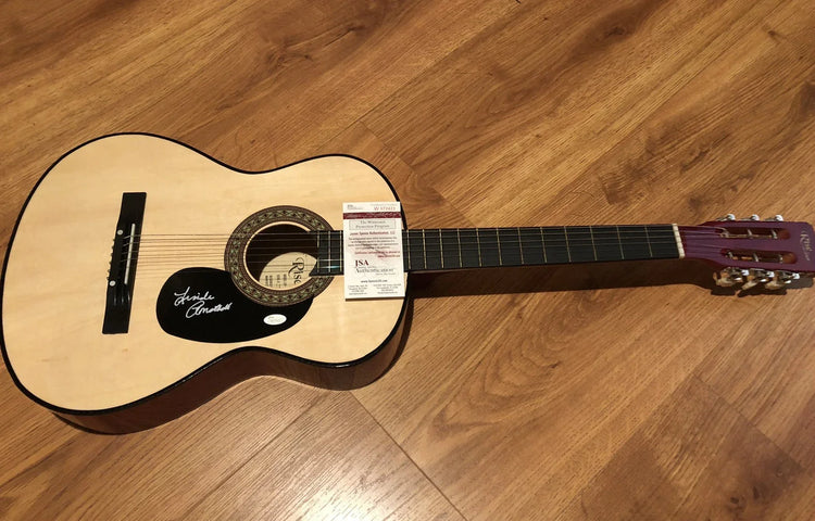 Linda Ronstadt autographed Sawtooth Rise acoustic guitar JSA Witness - AutographsForSale.com