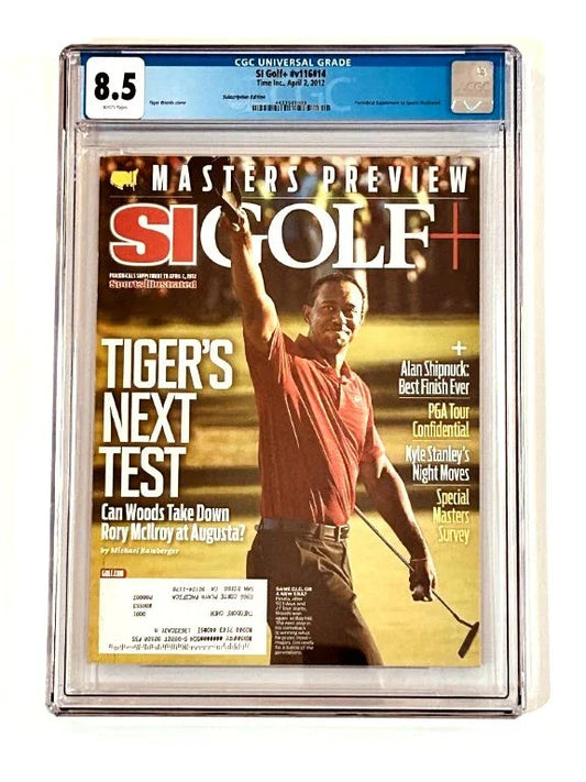Tiger Woods 2012 Masters preview Sports Illustrated Golf Plus issue CGC graded 8.5 - AutographsForSale.com