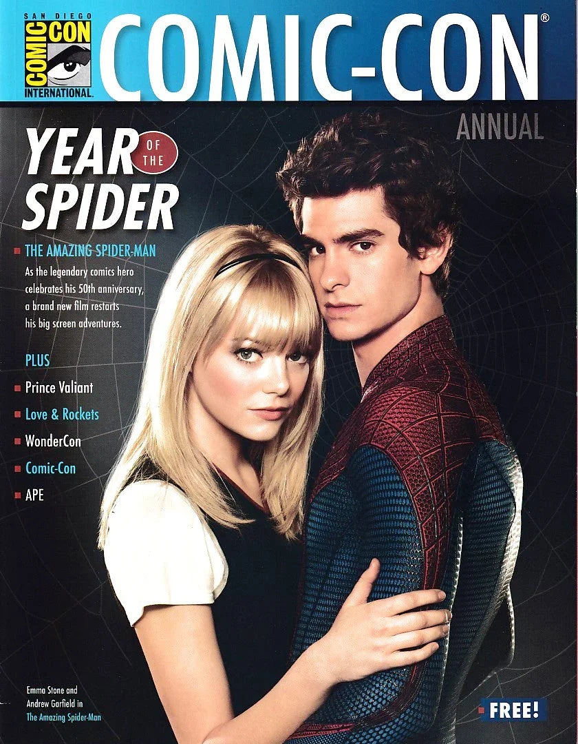 Amazing Spider-Man movie 2012 Comic-Con magazine Andrew Garfield Emma Stone - AutographsForSale.com