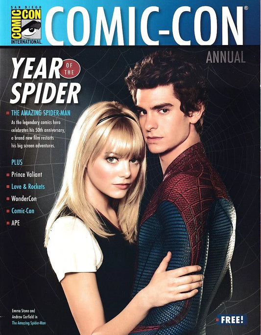 Amazing Spider-Man movie 2012 Comic-Con magazine Andrew Garfield Emma Stone - AutographsForSale.com