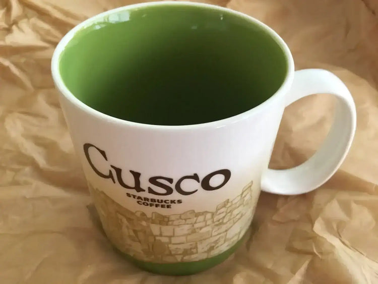 Starbucks 2008 Global Icon Series Cusco Peru 16 ounce collector coffee mug NEW - AutographsForSale.com