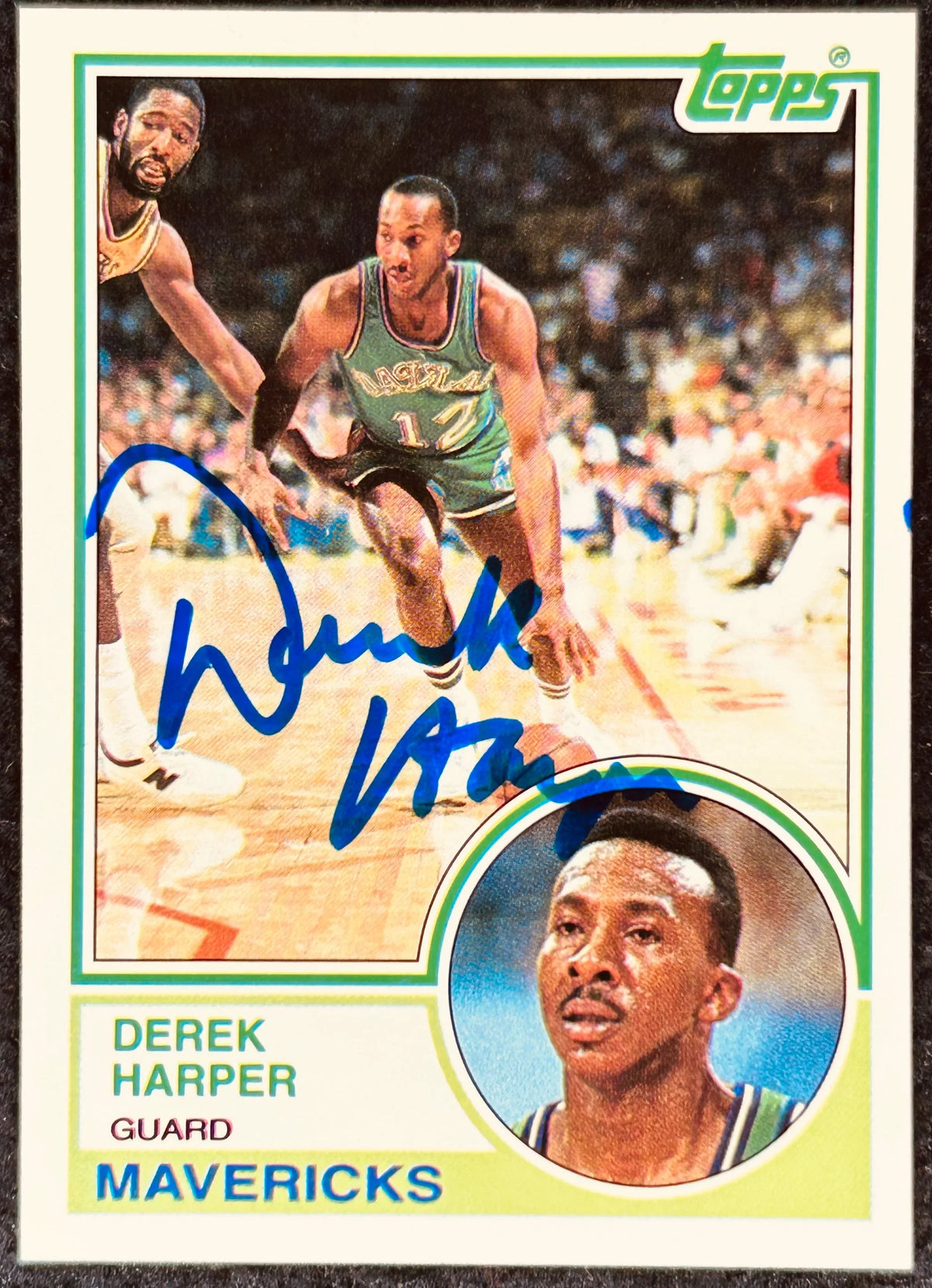 Derek Harper signed Mavericks 1992-93 Topps Archives card - AutographsForSale.com