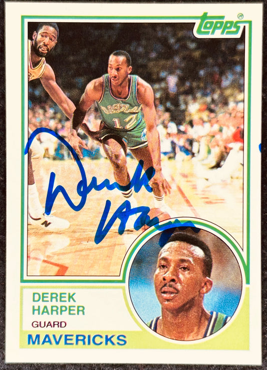 Derek Harper autographed Dallas Mavericks 1992-93 Topps Archives card - AutographsForSale.com
