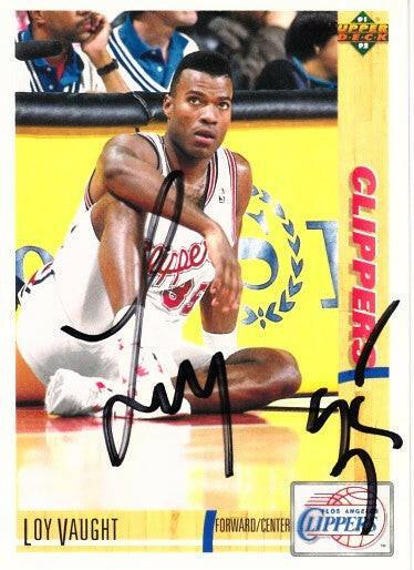 Loy Vaught autographed LA Clippers 1991-92 Upper Deck card - AutographsForSale.com