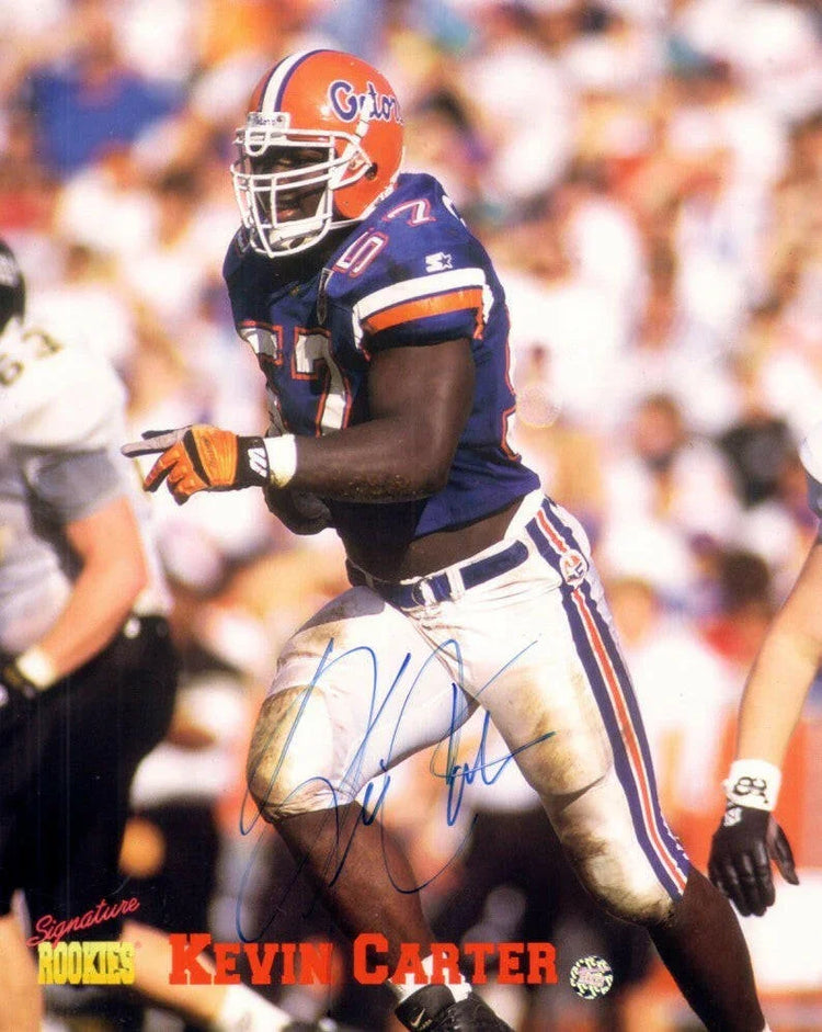 Kevin Carter signed Florida Gators 8x10 Signature Rookies photo card - AutographsForSale.com