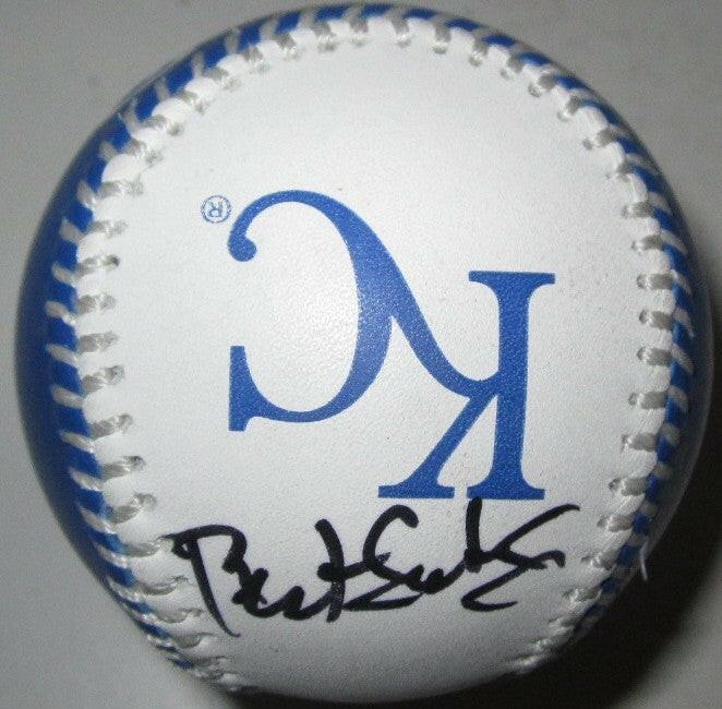 Bret Saberhagen signed KC Royals leather logo baseball - AutographsForSale.com