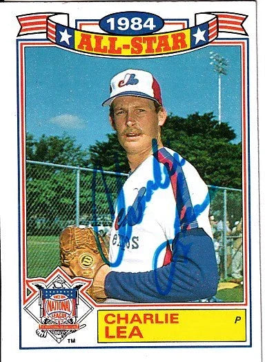 Charlie Lea signed Expos 1985 Topps 1984 Glossy All-Stars card - AutographsForSale.com