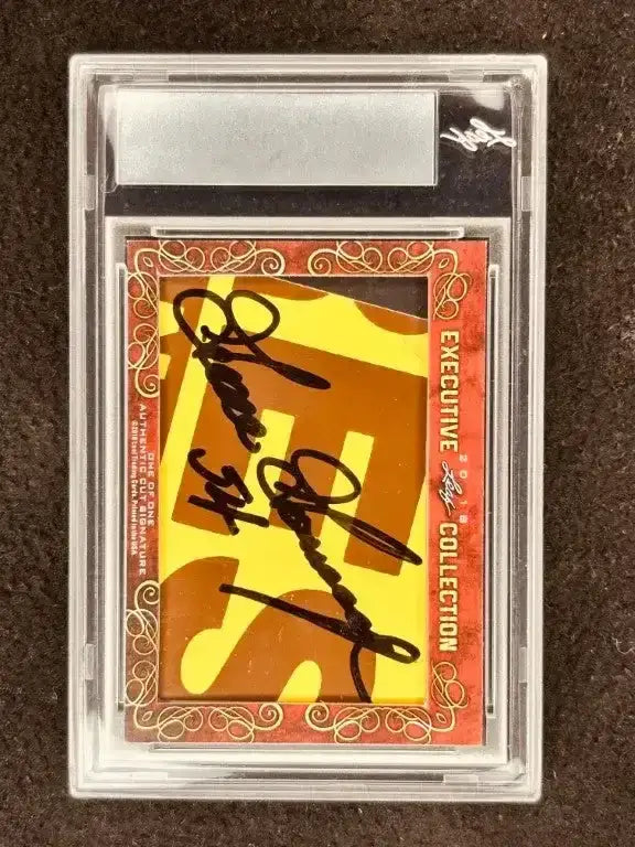 Trevor Hoffman Goose Gossage 2018 Leaf Masterpiece Cut Signature card 1/1 JSA Padres - AutographsForSale.com