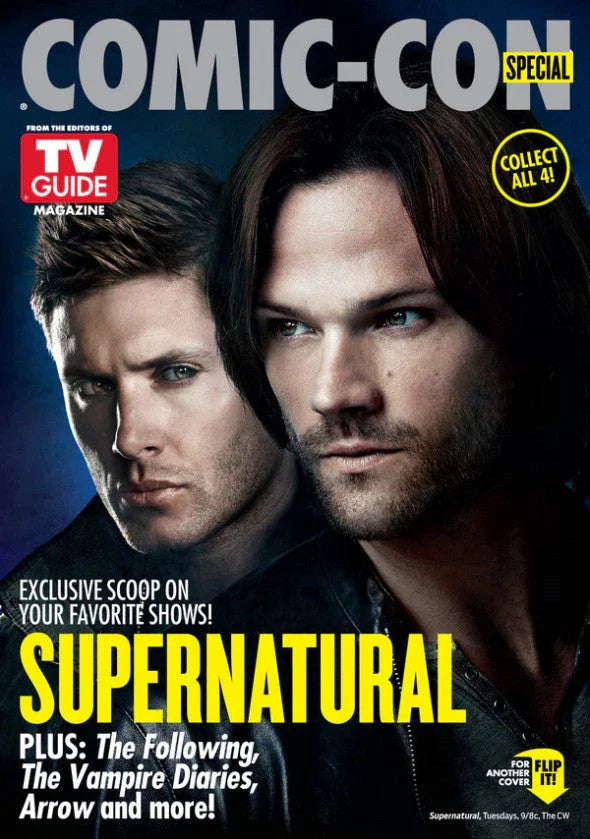 Supernatural & The Following 2014 Comic-Con TV Guide magazine Jensen Ackles Jared Padalecki - AutographsForSale.com