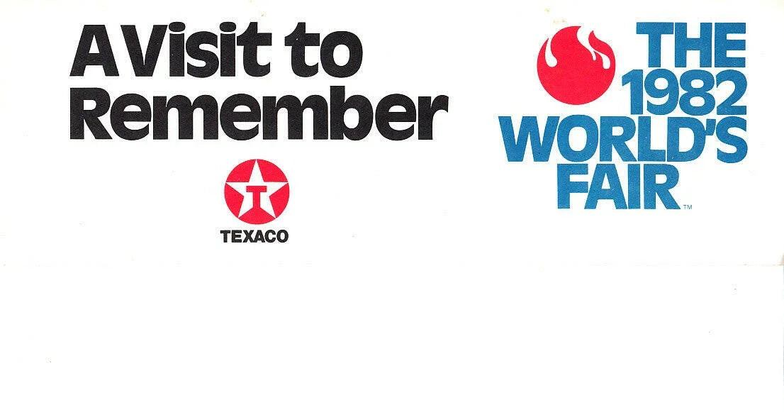 1982 Worlds Fair Knoxville original Texaco Bumper sticker - AutographsForSale.com