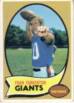 Fran Tarkenton Minnesota Vikings 1970 Topps card - AutographsForSale.com