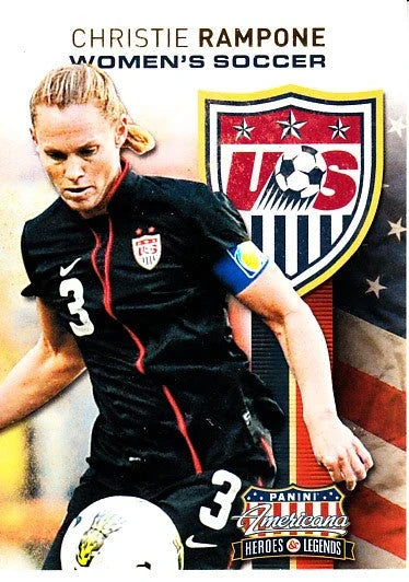 Christie Rampone US Soccer 2012 Panini Americana Heroes & Legends card USWNT - AutographsForSale.com