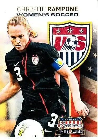 Christie Rampone US Soccer 2012 Panini Americana Heroes & Legends card USWNT - AutographsForSale.com