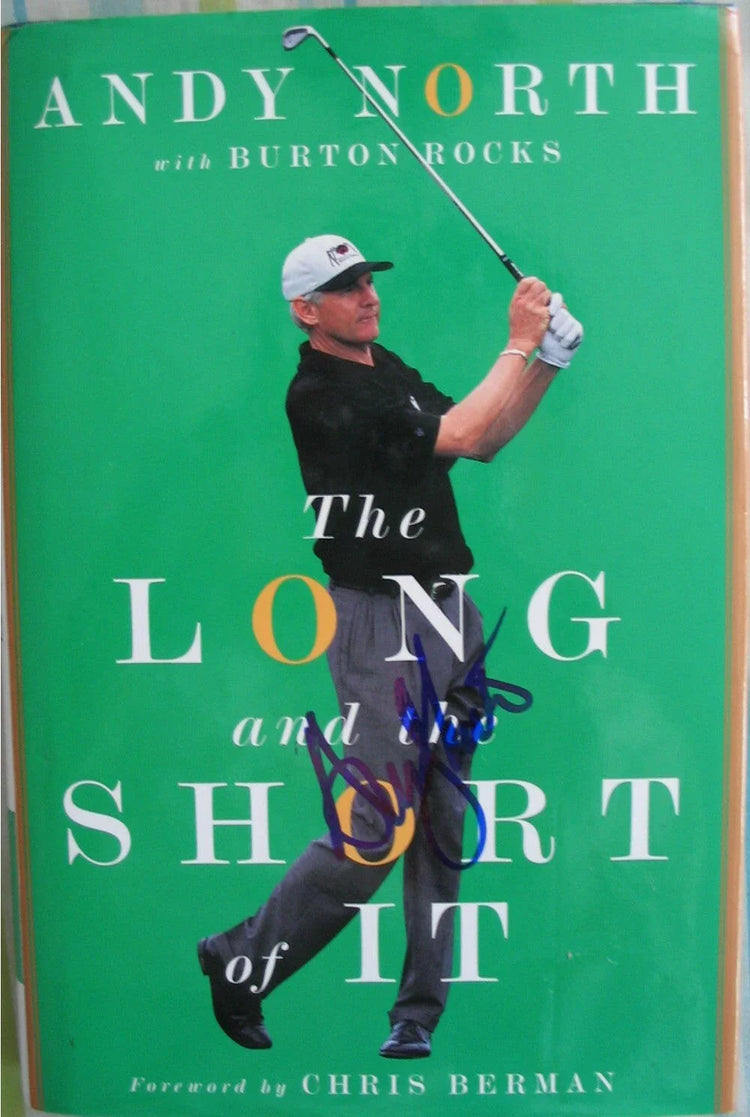 Andy North autographed Long & Short of It golf book - AutographsForSale.com