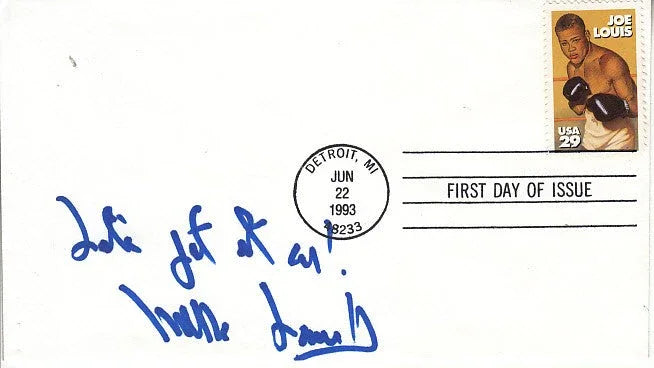 Mills Lane signed 1993 Joe Louis 1st Day cover w/ Let’s get it on! - AutographsForSale.com