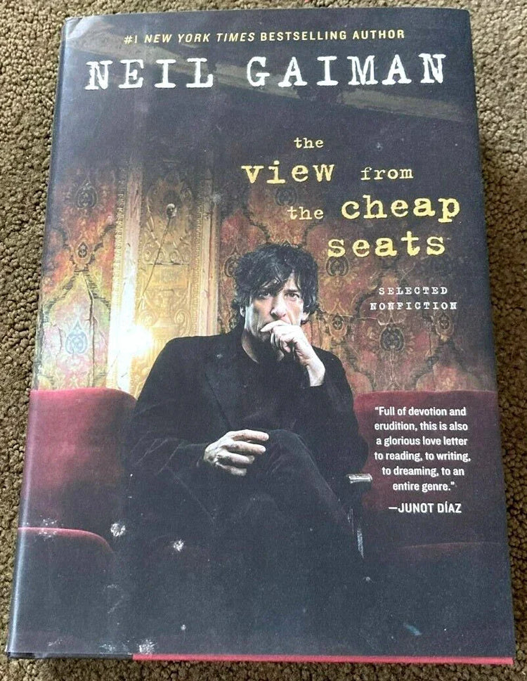 Neil Gaiman autographed View from the Cheap Seats hardcover signed 1st edition book JSA - AutographsForSale.com