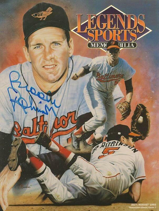 Brooks Robinson signed Orioles 1993 Legends magazine - AutographsForSale.com