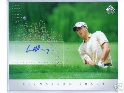 Geoff Ogilvy certified signed 2004 Upper Deck SP Signature golf 8x10 card - AutographsForSale.com