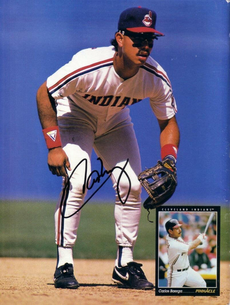 Carlos Baerga signed Indians Beckett Baseball magazine cover photo - AutographsForSale.com