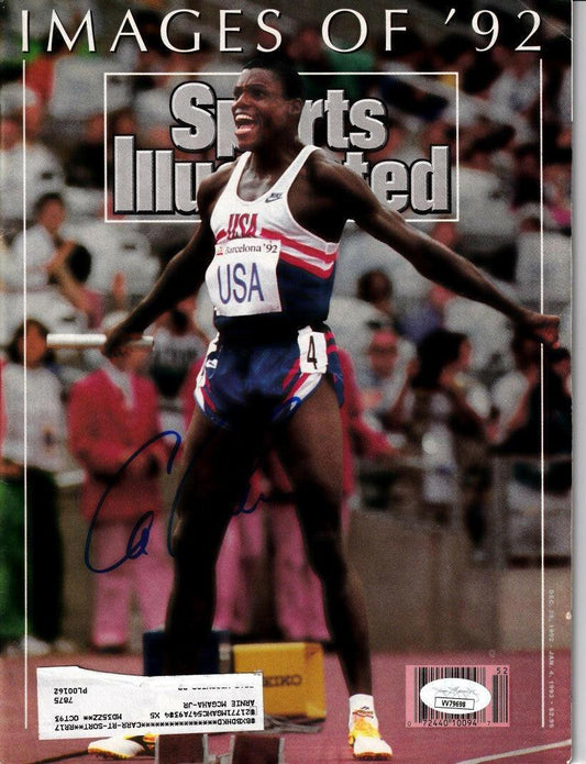 Carl Lewis signed Images of 1992 Sports Illustrated magazine JSA - AutographsForSale.com