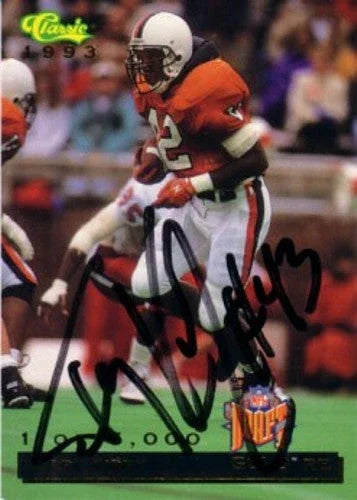 Terry Kirby signed Virginia Cavaliers 1993 Classic Gold insert RC - AutographsForSale.com