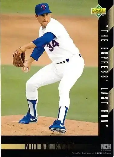 Nolan Ryan Texas Rangers 1990 Upper Deck 300th Win card & 1993 Express Run cards - AutographsForSale.com
