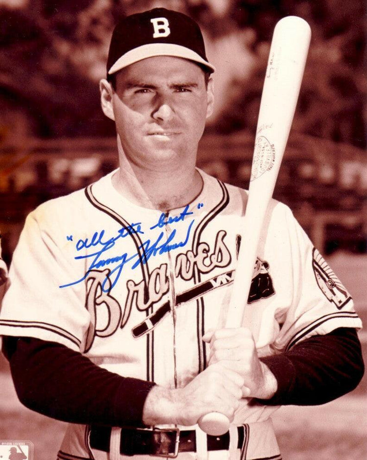 Tommy Holmes autographed Boston Braves 8x10 photo - AutographsForSale.com