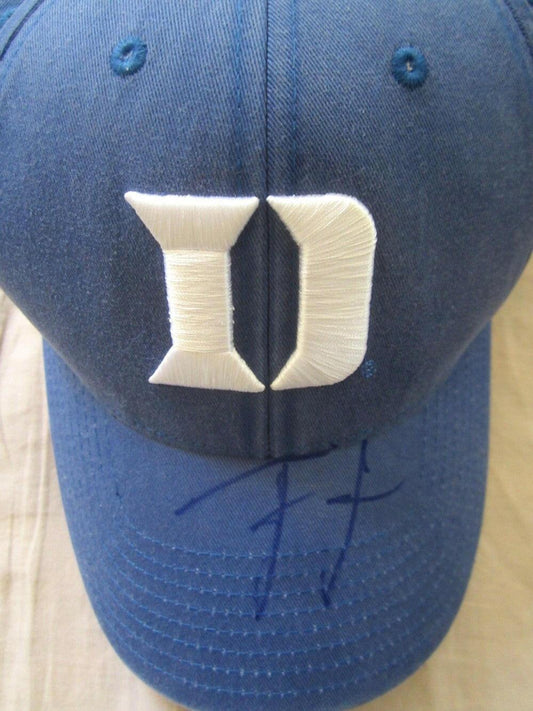 Tyus Jones autographed Duke Blue Devils cap or hat - AutographsForSale.com