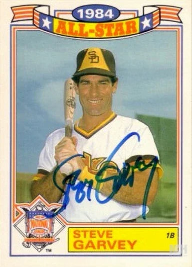 Steve Garvey autographed Padres 1985 Topps 1984 Glossy All-Star card - AutographsForSale.com