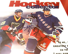Wayne Gretzky signed 1999 Beckett Hockey Career Tribute cover framed JSA - AutographsForSale.com