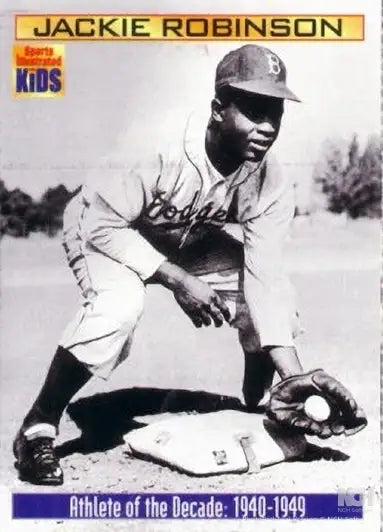 Jackie Robinson Dodgers 2000 SI for Kids Athlete of the Decade card - AutographsForSale.com