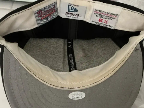Jermaine Dye Jake Peavy signed White Sox game model cap JSA - AutographsForSale.com