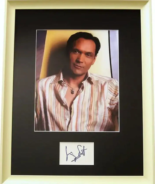 Jimmy Smits cut autograph framed w/ 8x10 photo JSA NYPD Blue - AutographsForSale.com