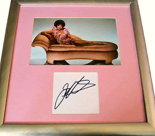 Joan Collins autograph framed w/ Dynasty 8x10 photo JSA - AutographsForSale.com