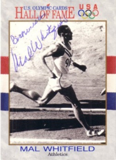Mal Whitfield autographed 1991 USA Olympic Hall of Fame card - AutographsForSale.com