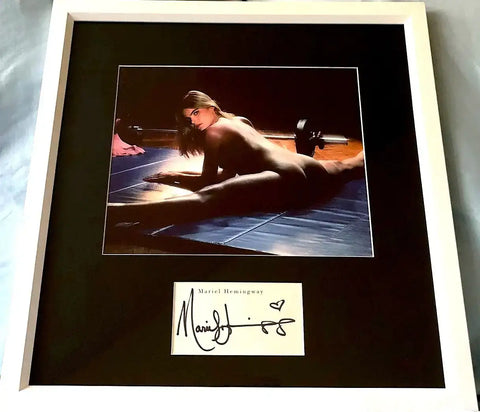 Mariel Hemingway autograph framed sexy Star 80 8x10 movie photo JSA - AutographsForSale.com