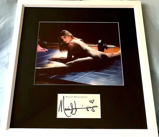 Mariel Hemingway autograph framed sexy Star 80 8x10 movie photo JSA - AutographsForSale.com