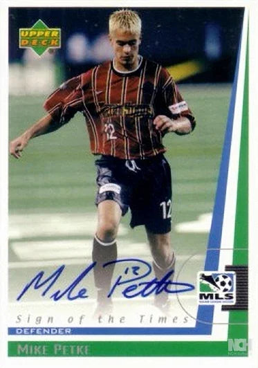 Mike Petke certified signed 1999 Upper Deck MLS MetroStars card - AutographsForSale.com