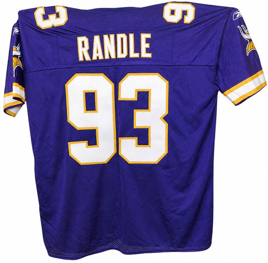 John Randle Minnesota Vikings Reebok purple jersey NEW - AutographsForSale.com
