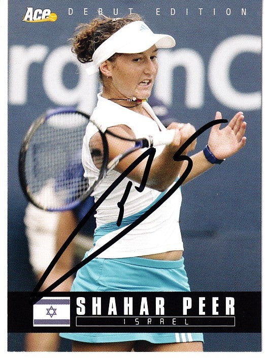 Shahar Peer autographed 2005 Ace Debut tennis Rookie Card - AutographsForSale.com