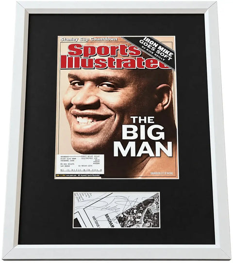 Shaquille O'Neal autograph framed Lakers 2002 Sports Illustrated cover JSA - AutographsForSale.com