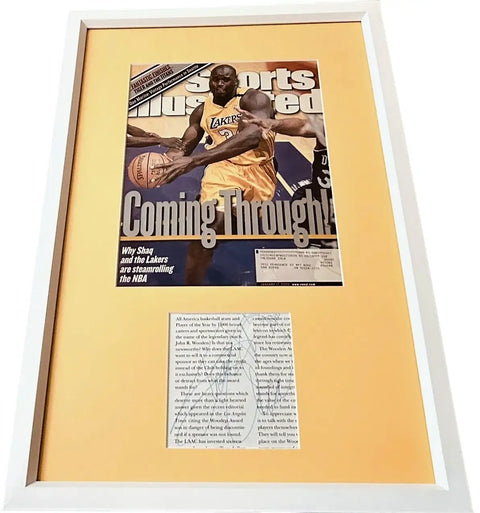 Shaquille O'Neal autograph framed Lakers 2000 Sports Illustrated cover JSA - AutographsForSale.com