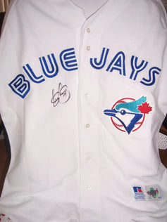 Shawn Green signed Blue Jays 1993 Russell rookie jersey JSA - AutographsForSale.com