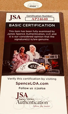 JSA certified autograph authentication card with certification number AP24640 for signed memorabilia