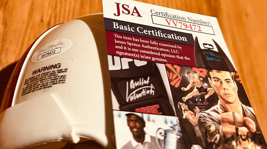 Tom Osborne autographed Nebraska Cornhuskers mini helmet JSA - AutographsForSale.com